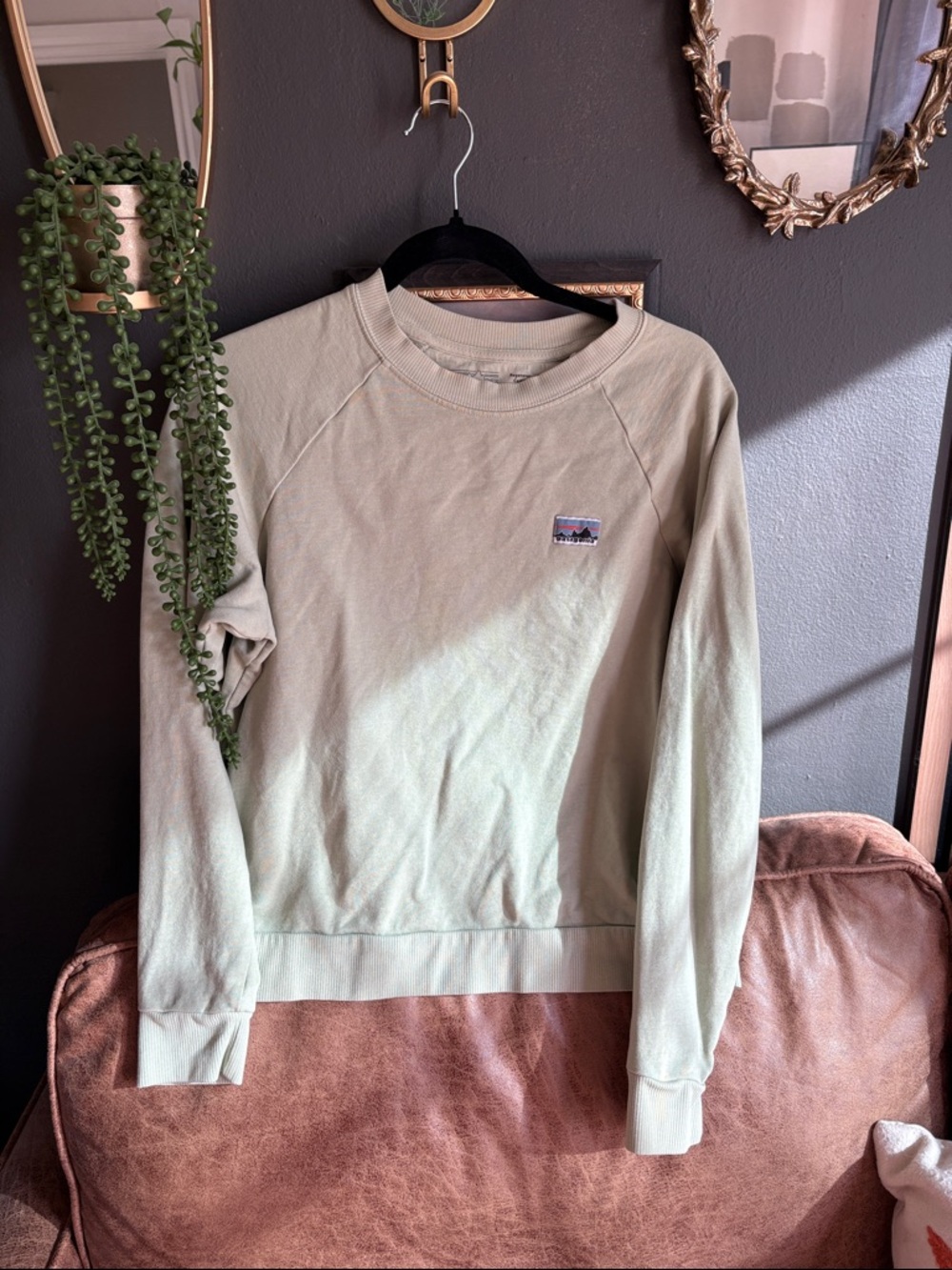 Women’s Patagonia Lightweight Crewneck Sweatshirt - Sage Green